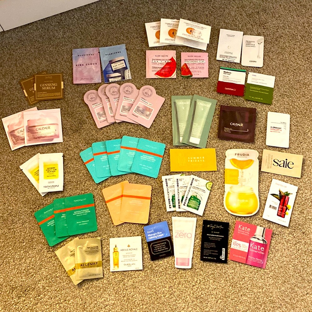Lot of skincare samples